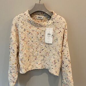 ONLY Women's Multicolor Speckled Knit Sweater
